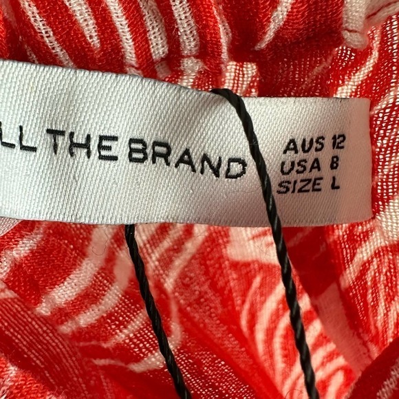 Faithfull The Brand Lulu Maxi Skirt Camara Floral Print Red - Picture 9 of 14